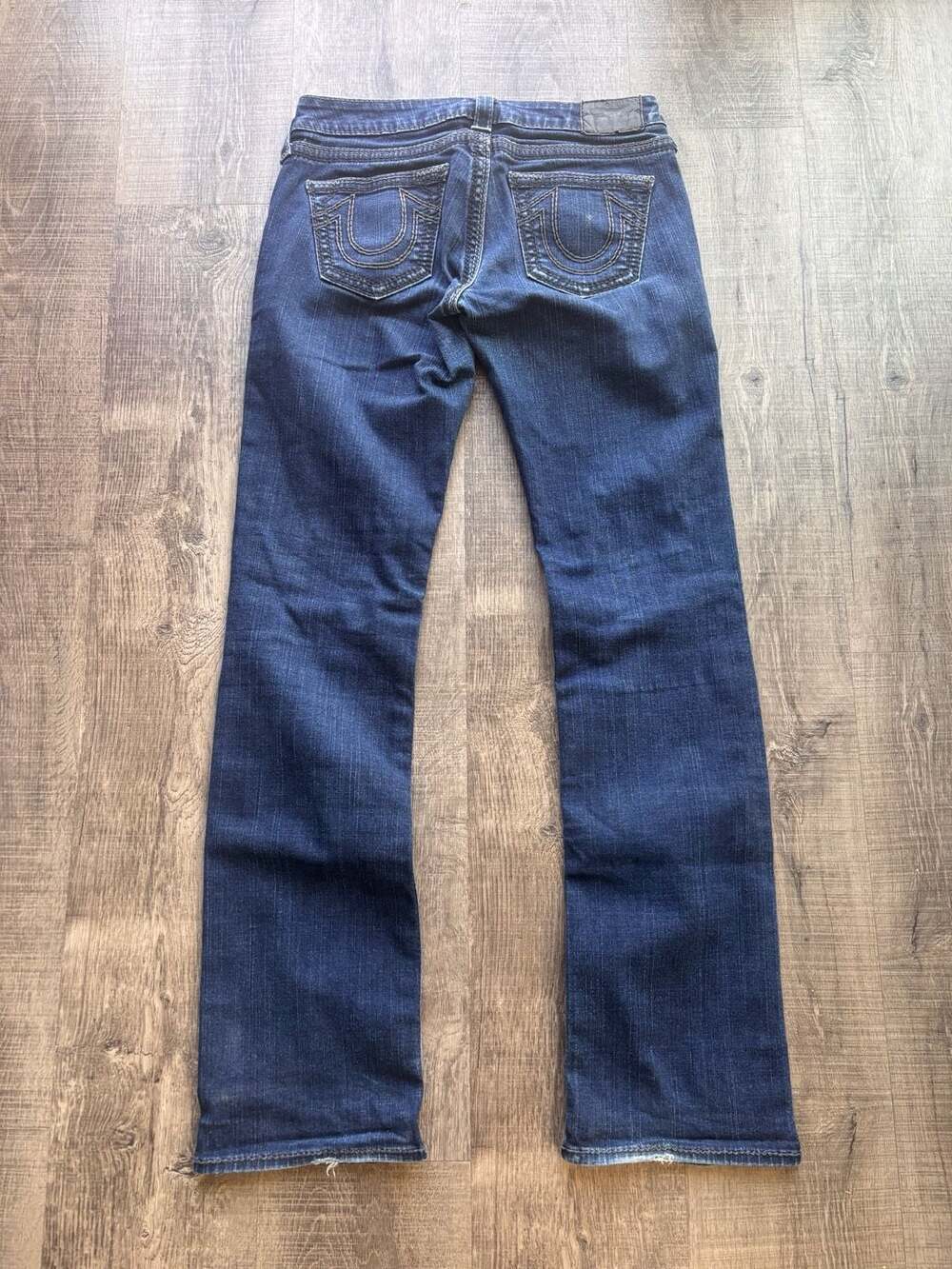True Religion Women's Dark Wash Bootcut Denim Jeans Size 28